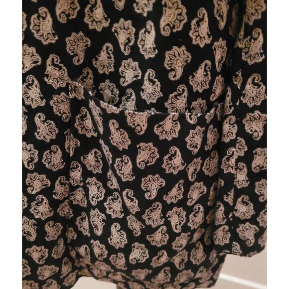 Vintage JH Collectibles Linen Rayon Blend Paisley One Button Blazer Sz 16 - Picture 4 of 8